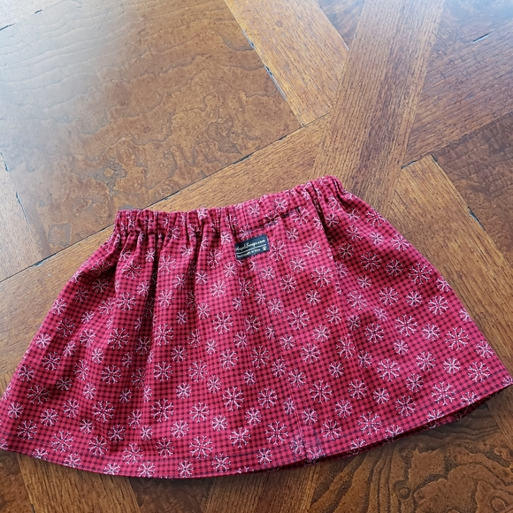 Handmade Little Girls Skirts. 2 Sizes Red - Picture 4 of 6